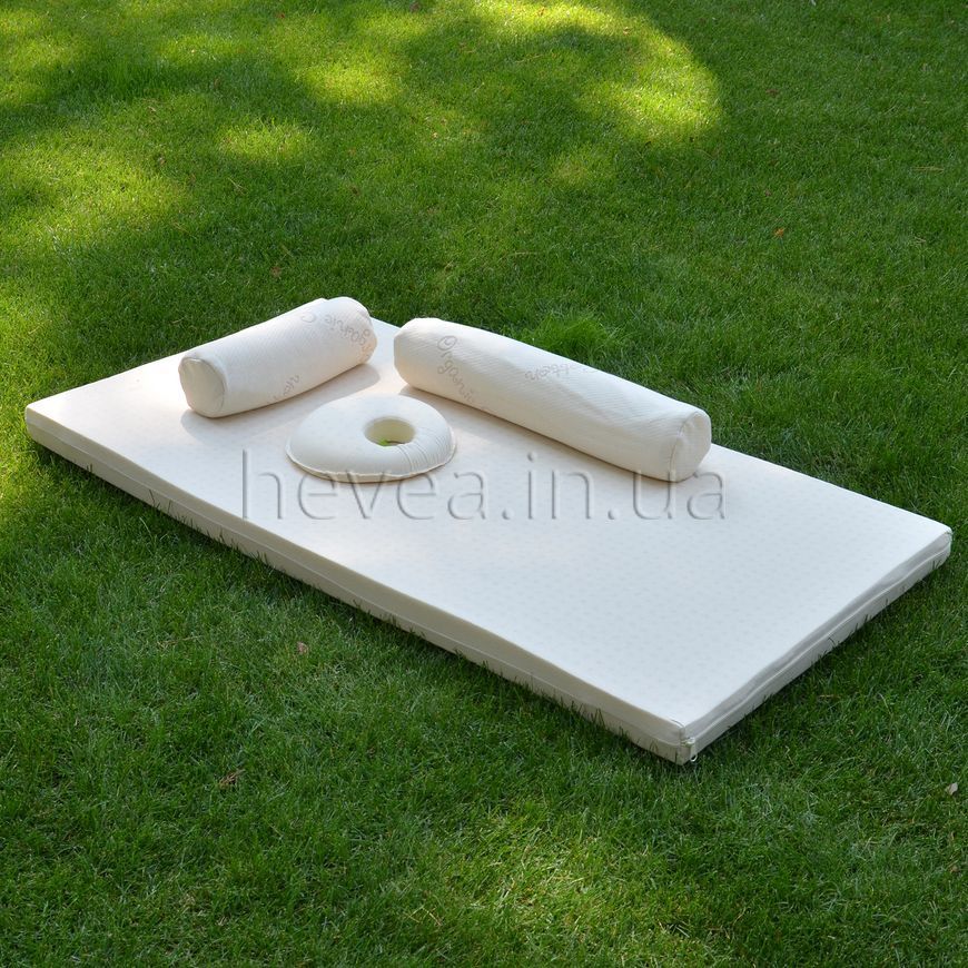 Ортопедичний дитячий латексний матрац в ліжечко 60x120x5 см (95 кг/м3) 4000 фото Hevea