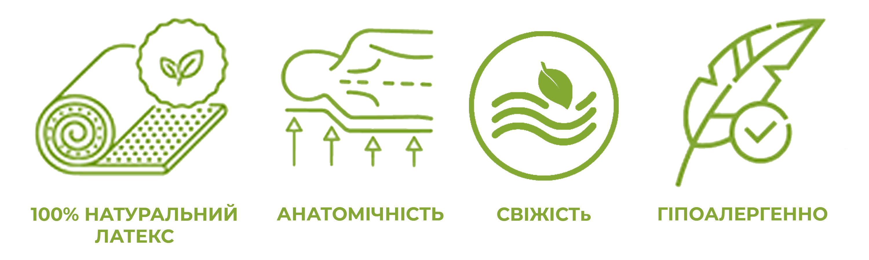 переваги натурального латексу Переваги безпружинного ортопедичного матраца Classic з натурального латексу Lien'A